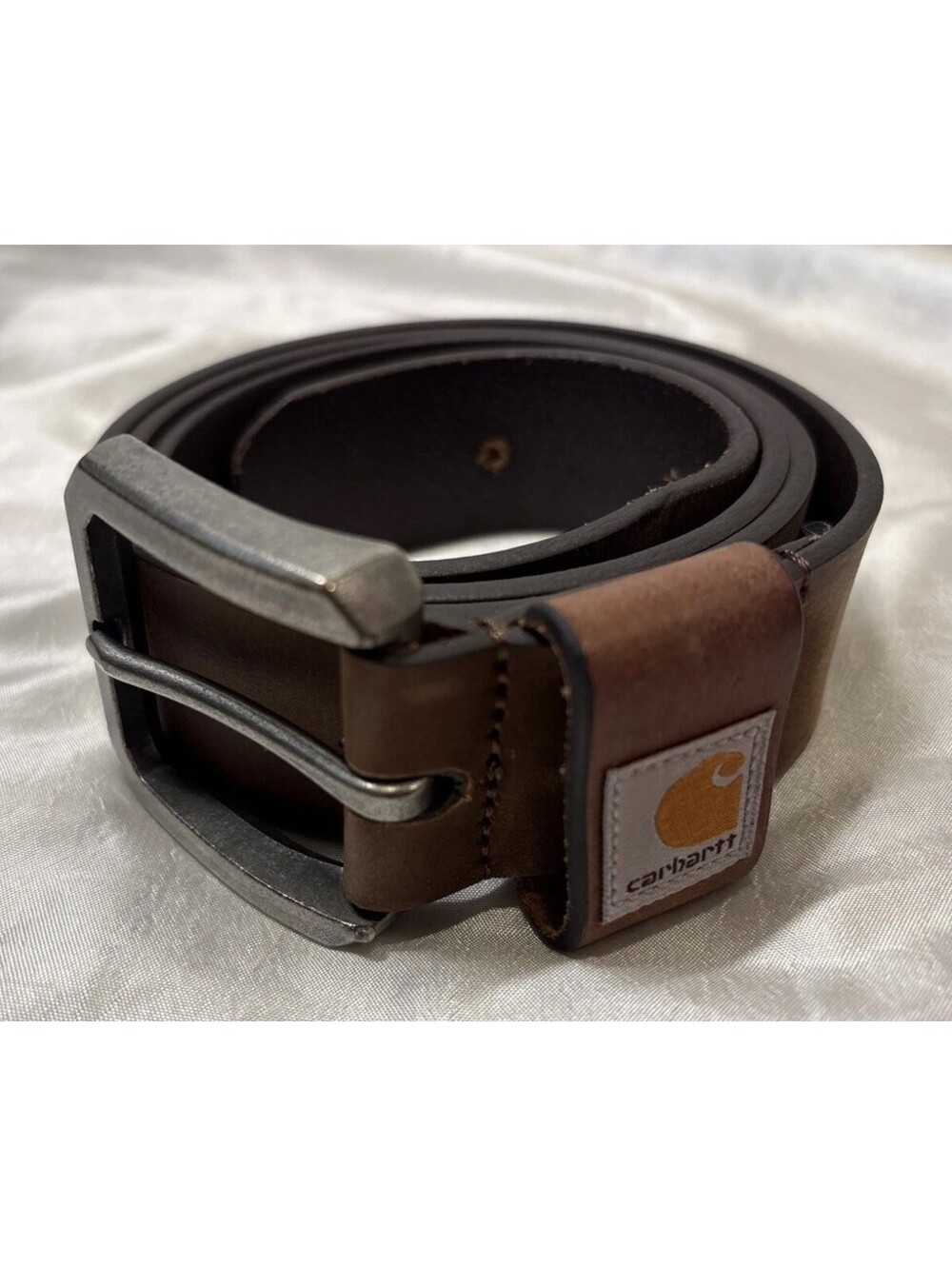 Carhartt Saddle Leather Belt WB5502-M Brown Full Grain Leather Size 36